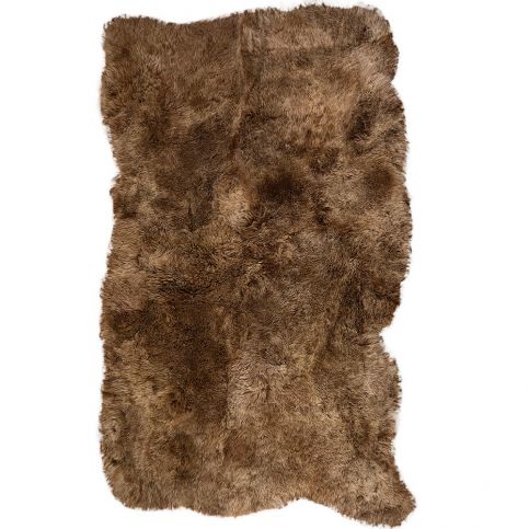 Hnědý kožešinový koberec s krátkým chlupem Darte, 120 x 180 cm - Bonami.cz