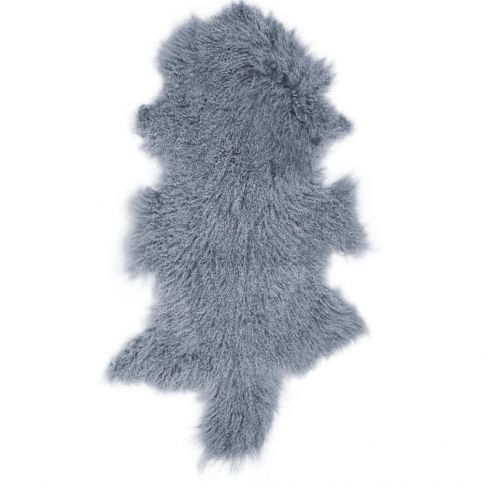 Tmavě modrá ovčí kožešina s dlouhým chlupem Arctic Fur Hyggur, 85 x 50 cm - Bonami.cz