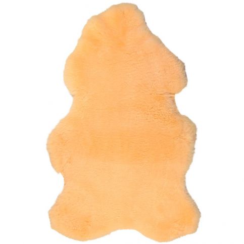 Žlutá kožešina s krátkým chlupem Dotonna, 110 x 60 cm - Bonami.cz