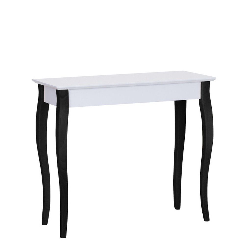 Bílý konzolový stolek s černými nohami Ragaba Lilo, šířka 85 cm - Bonami.cz