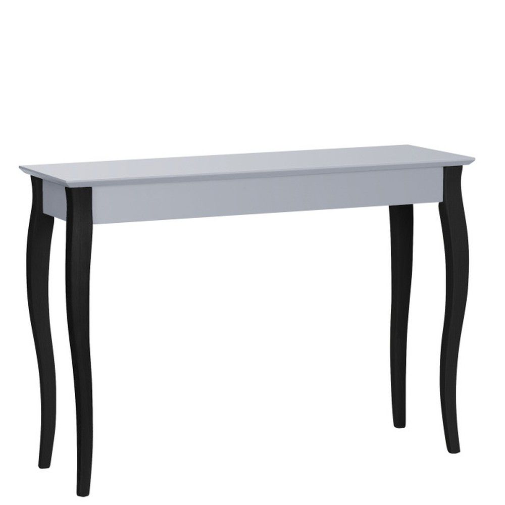 Tmavě šedý konzolový stolek s černými nohami Ragaba Lilo, šířka 105 cm - Bonami.cz
