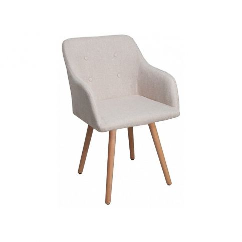 INV Jídelní židle LUTON Područky přírodní - Design4life