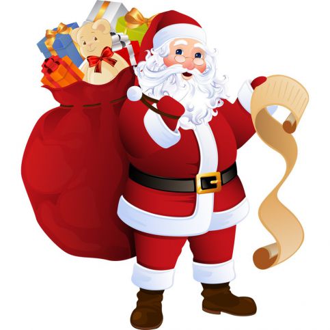 Vánoční samolepka Ambiance Santa Claus and Gift List - Bonami.cz