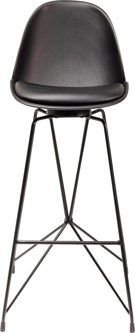 Černá polstrovaná barová židle Wire - KARE