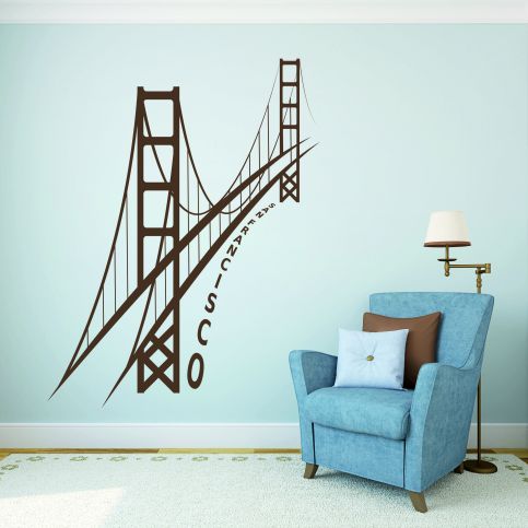 Samolepka na zeď - San Francisco (47x60 cm) - PopyDesign - Popydesign