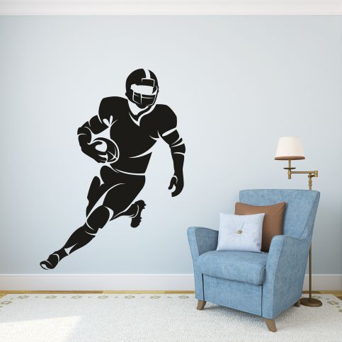 Samolepka na zeď - Americký fotbalista (43x60 cm) - PopyDesign - Popydesign