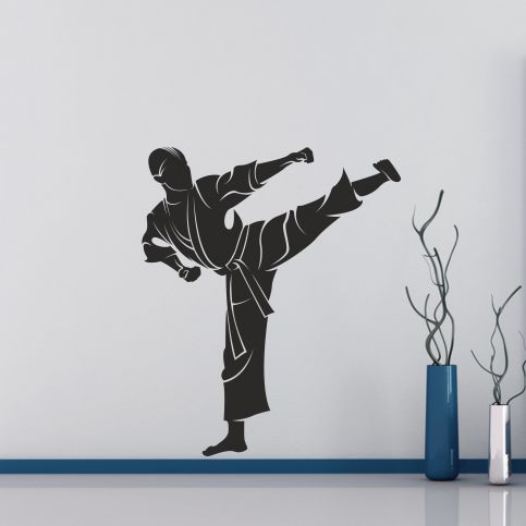 Samolepka na zeď - Karatista (50x60 cm) - PopyDesign - Popydesign