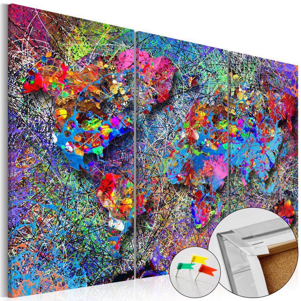 Bimago Obraz na korku - Colourful Whirl 120x80 cm - GLIX DECO s.r.o.