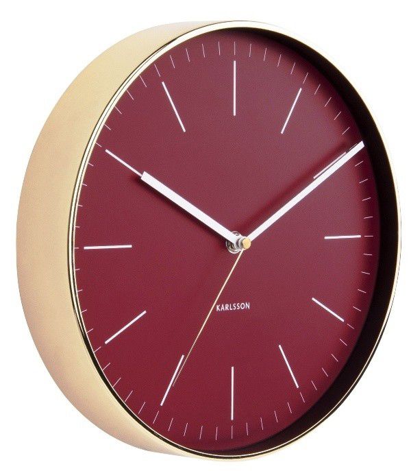 Designové nástěnné hodiny 5695RD Karlsson 28cm - FORLIVING