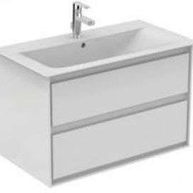Koupelnová skříňka pod umyvadlo Ideal Standard Connect Air 80x44x51,7 cm bílá lesk/bílá mat E0819B2