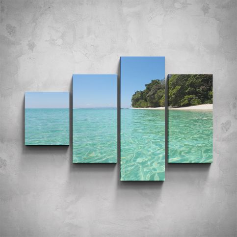 4-dílný obraz - Azurové moře - PopyDesign - Popydesign
