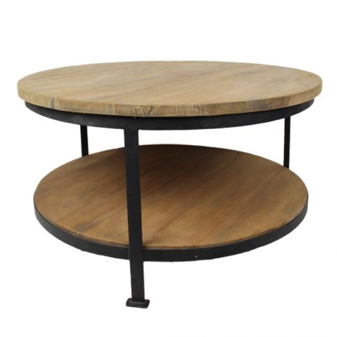 Odkládací stolek  z teakového dřeva HSM collection Wendy, ⌀ 80 cm - Bonami.cz