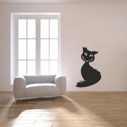 Samolepka na zeď - Halloweenská kočka (77x120 cm) - PopyDesign - Popydesign