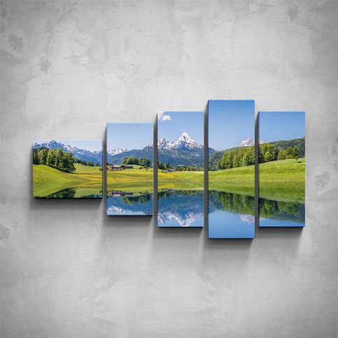 5-dílný obraz - Horská krajina - PopyDesign - Popydesign