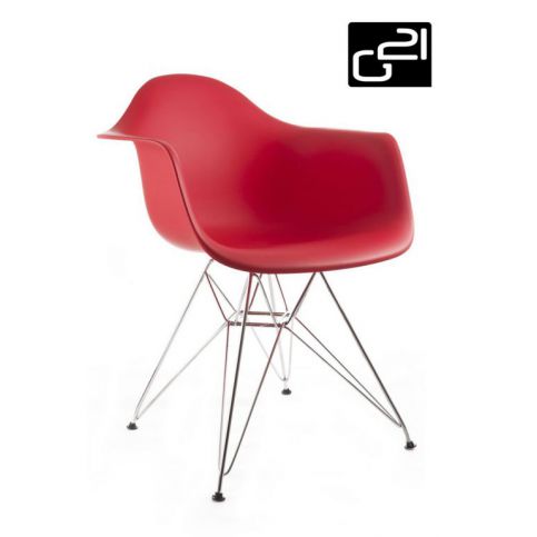 G21 Decore Red Designová židle - Kokiskashop.cz