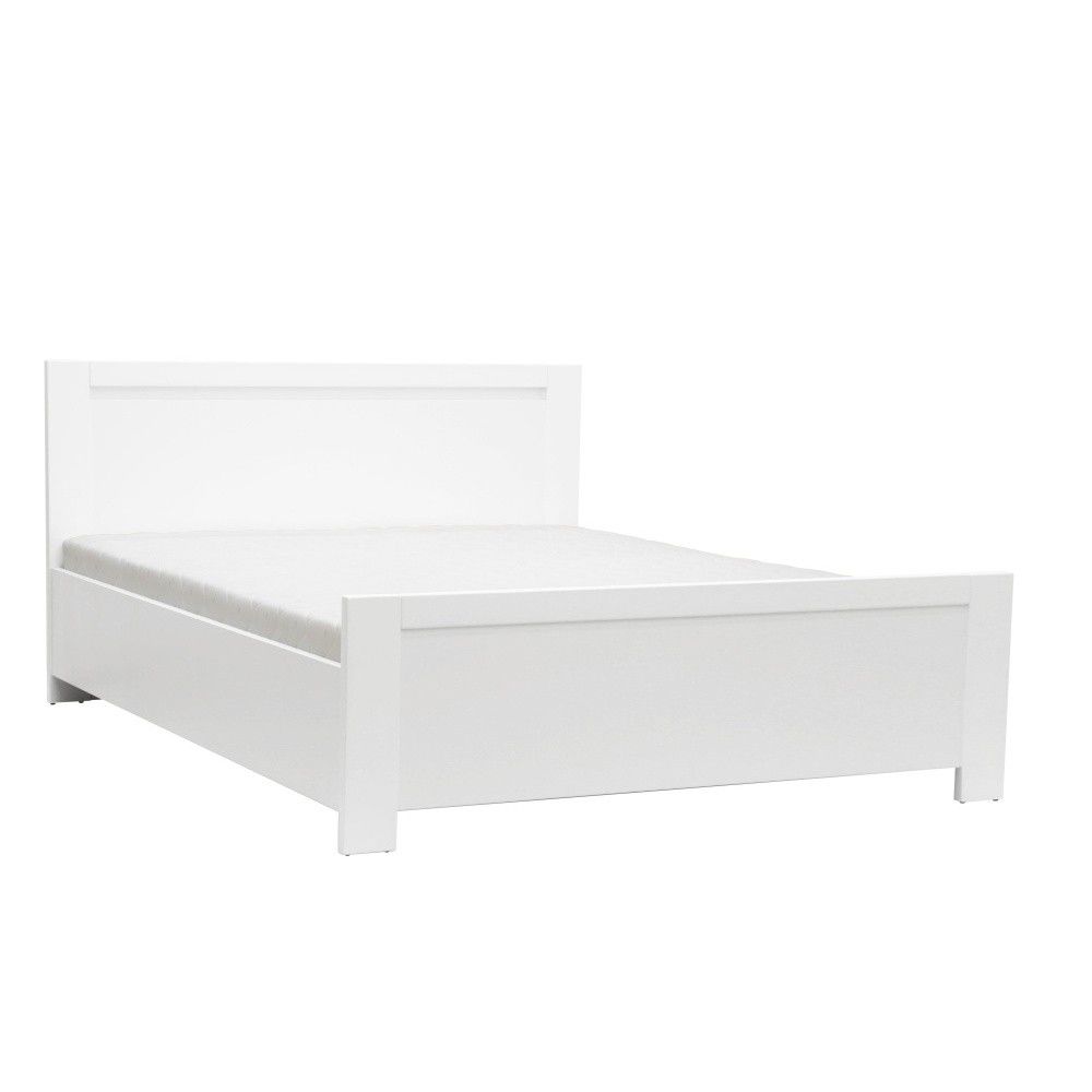Bílá dvoulůžková postel Mazzini Beds Sleep, 140 x 200 cm - Bonami.cz