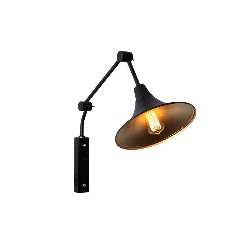 Černá nástěnná lampa Custom Form Miller, ø 25 cm - Bonami.cz