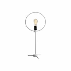 Nordic Design Bílá kovová stolní lampa Bully