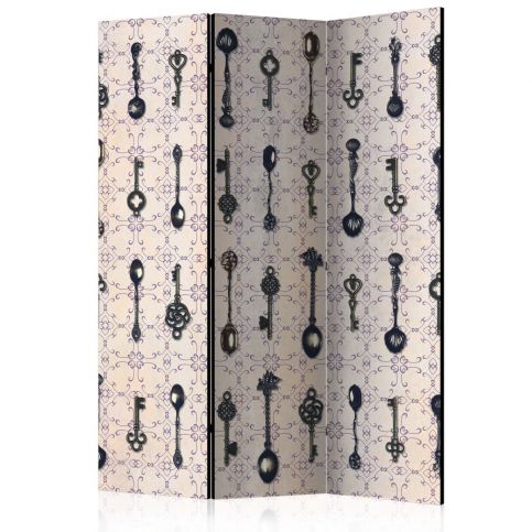 Paraván - Retro Style: Silver Spoons [Room Dividers] - 135x172 - 4wall.cz