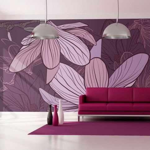 Fototapeta - Violet magnolias - 350x270 - 4wall.cz