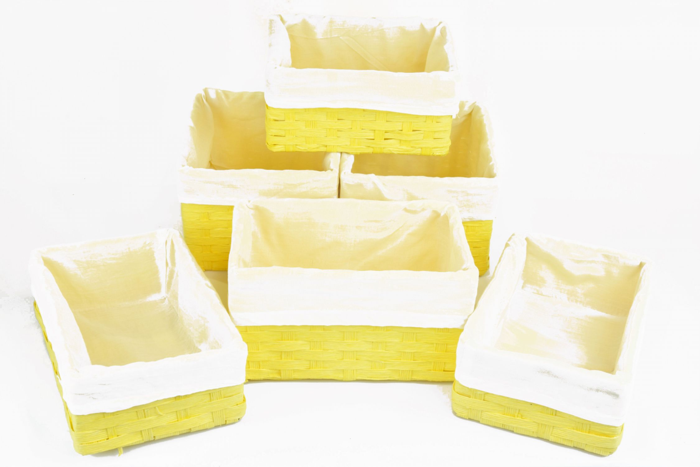 Vingo Sada 6 úložných boxů žlutých - Vingo