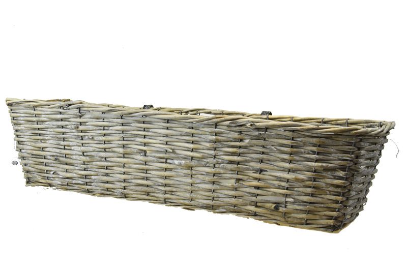 Vingo Šedý balkónový truhlík Rozměry (cm): 46x21, v. 16 cm - Vingo