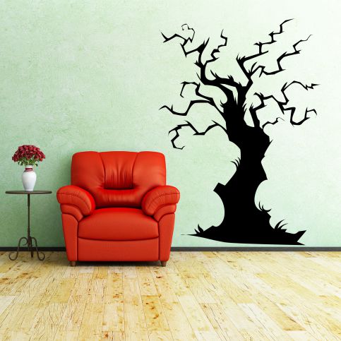 Samolepka na zeď - Halloweenský strom (43x60 cm) - PopyDesign - Popydesign