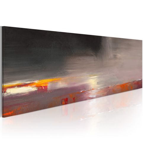 Ručně malovaný obraz - Foggy moře - 100x40 - 4wall.cz