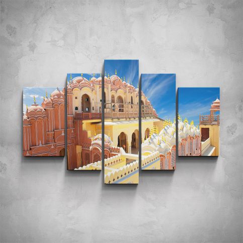 5-dílný obraz - Indická architektura - PopyDesign - Popydesign