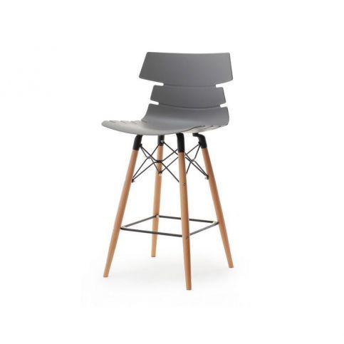 design4life Barová židle TWIST Šedá - Design4life