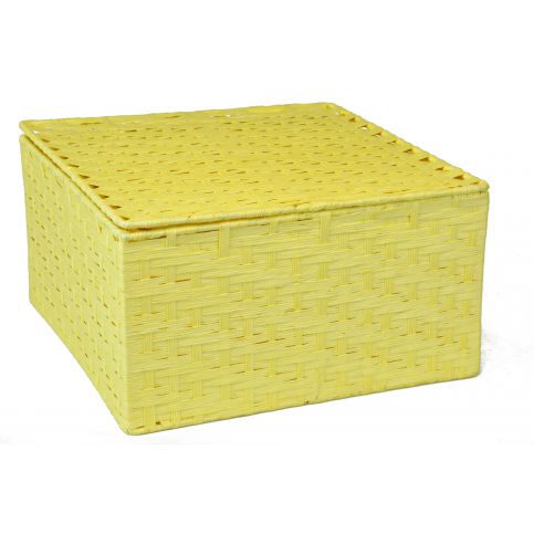 Vingo Sada 3 úložných boxů s víkem žlutá - Vingo