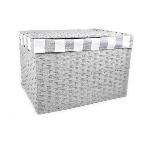 Vingo Úložný box s víkem šedý rozměry boxu (cm): Sada 43x32x30|40x29x28|36x25x26|32x21x24 - Vingo