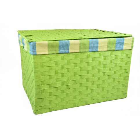 Vingo Úložný box s víkem zelený rozměry boxu (cm): Sada 43x32x30|40x29x28|36x25x26|32x21x24 - Vingo
