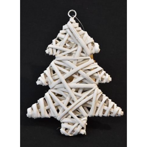 Vingo Vánoční stromeček ozdoba – bílý - 2 ks - Vingo