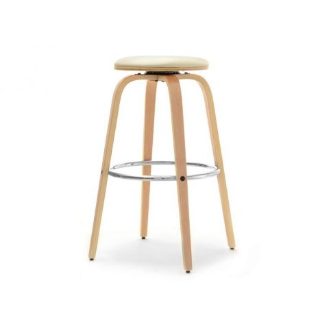 design4life Rotační židle ADELE dub, krémová - Design4life