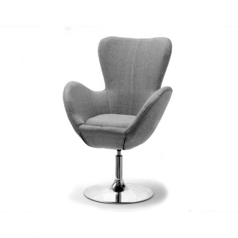 design4life Kancelářská židle HERMI retro šedá - Design4life