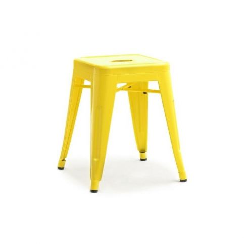 design4life Nízká stolička LOGY žlutá - Design4life