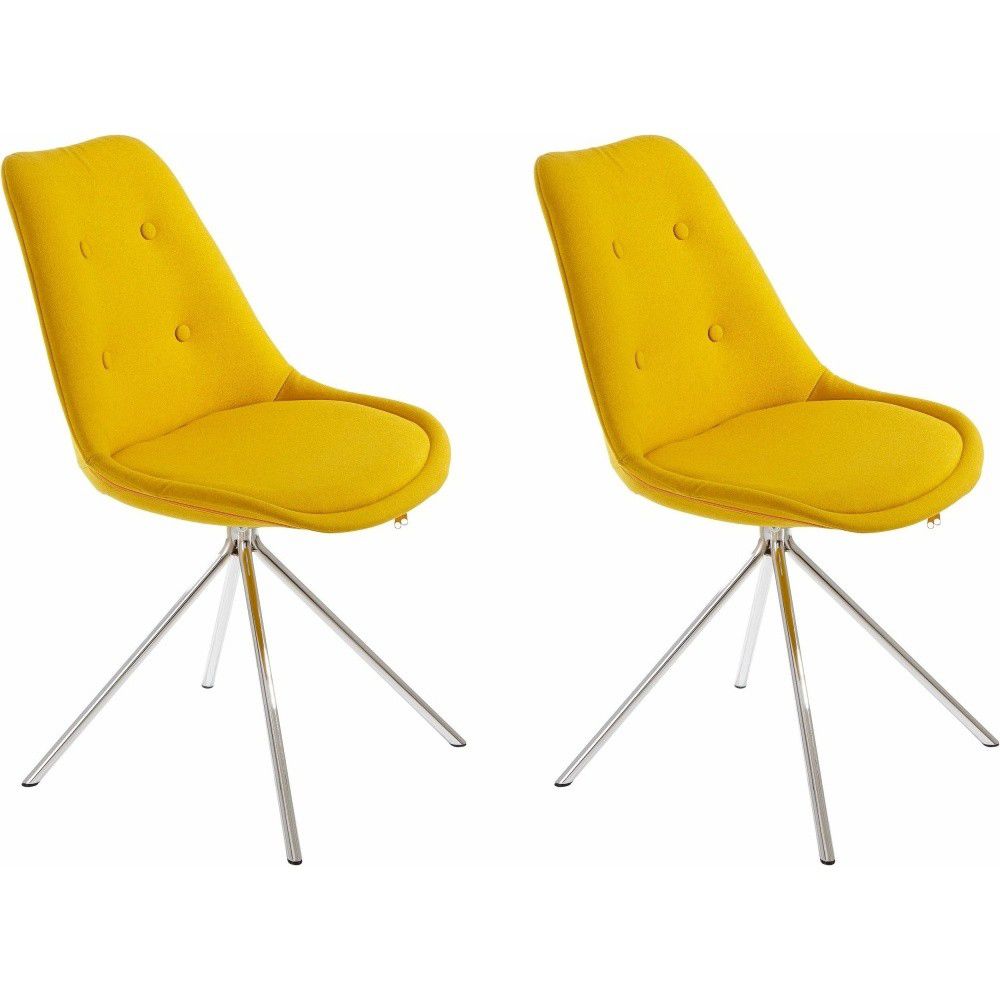 Sada 2 žlutých jídelních židlí Støraa Dylan - Bonami.cz
