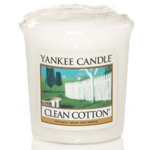 Yankee Candle vonná votivní svíčka Clean Cotton  - Different.cz