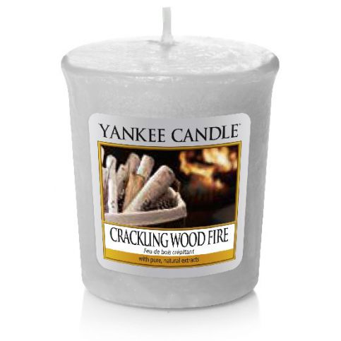 Yankee Candle vonná votivní svíčka Crackling Wood Fire  - Different.cz