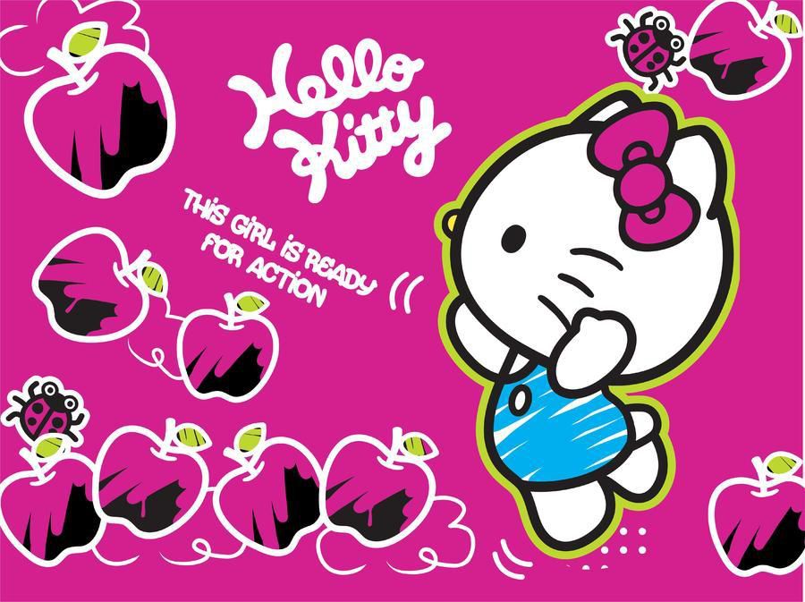 AG Design Hello Kitty IV - vliesová fototapeta - GLIX DECO s.r.o.