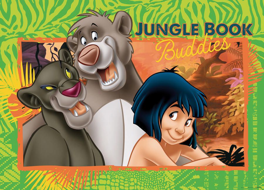 AG Design Kníha Džunglí Disney - papírová fototapeta - GLIX DECO s.r.o.