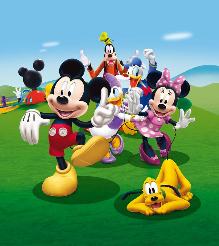 AG Design Mickey Mouse a přátelé - vliesová fototapeta - GLIX DECO s.r.o.