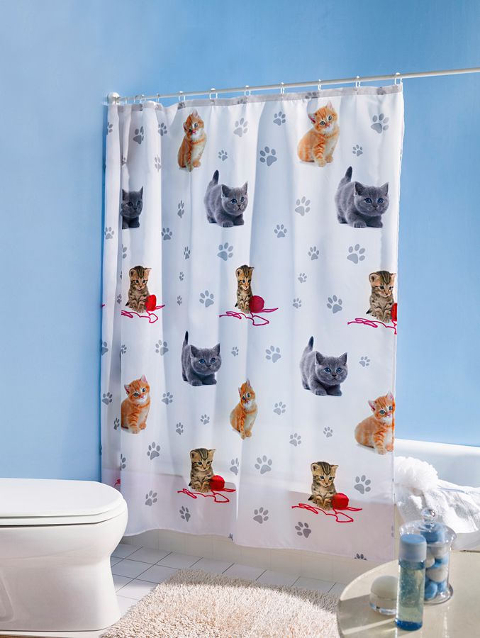 Sprchový závěs Kočky - Velký Košík