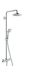 Sprchový systém Hansgrohe Croma Select E na stěnu s termostatickou baterií bílá/chrom 27256400 - Siko - koupelny - kuchyně