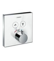 Sprchová baterie Hansgrohe Showerselect Glass bez podomítkového tělesa bílá/chrom 15738400 - Siko - koupelny - kuchyně