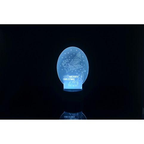 3D LED lampa Vánoční sáně - 4home.cz