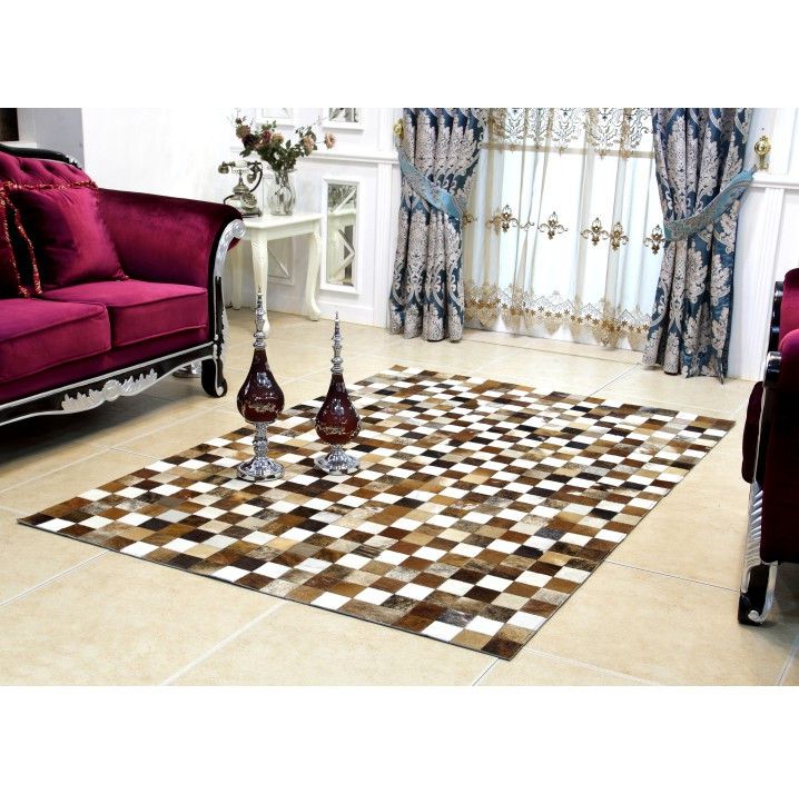 Tempo Kondela Luxusní koberec KOŽA typ3 120x184 - typ patchworku - ATAN Nábytek