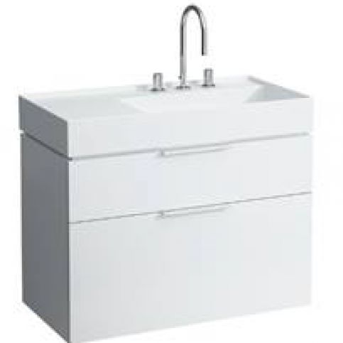 Skříňka pod umyvadlo Laufen KARTELL BY LAUFEN 89,3 cm, bílá lesklá H4076020336311 - Siko - koupelny - kuchyně