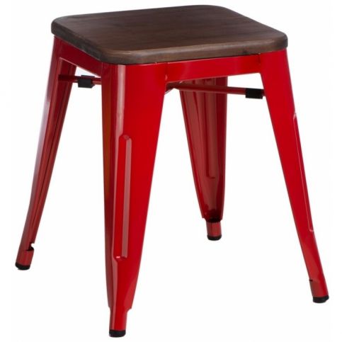 . Stolička France Walnut Wood Red, 39x39x45 cm - Alomi Design